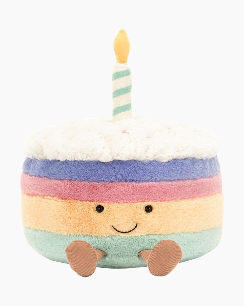 (PRE-ORDER)Jellycat Amuseable Rainbow Birthday Cake - Large