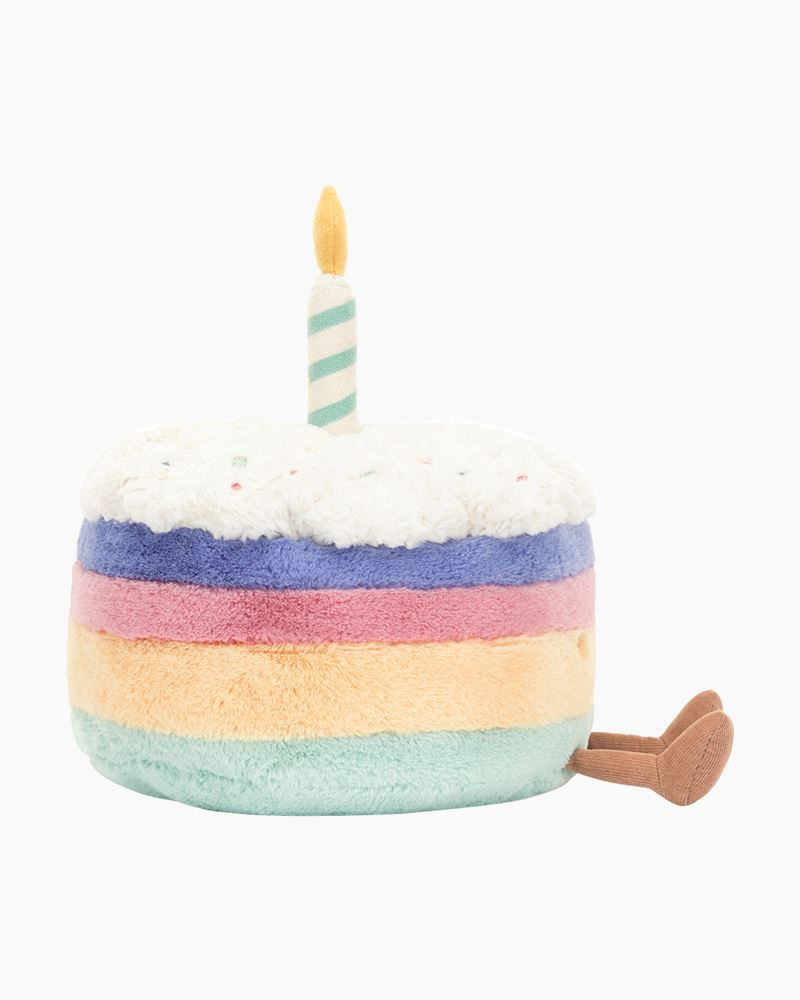 (PRE-ORDER)Jellycat Amuseable Rainbow Birthday Cake - Large