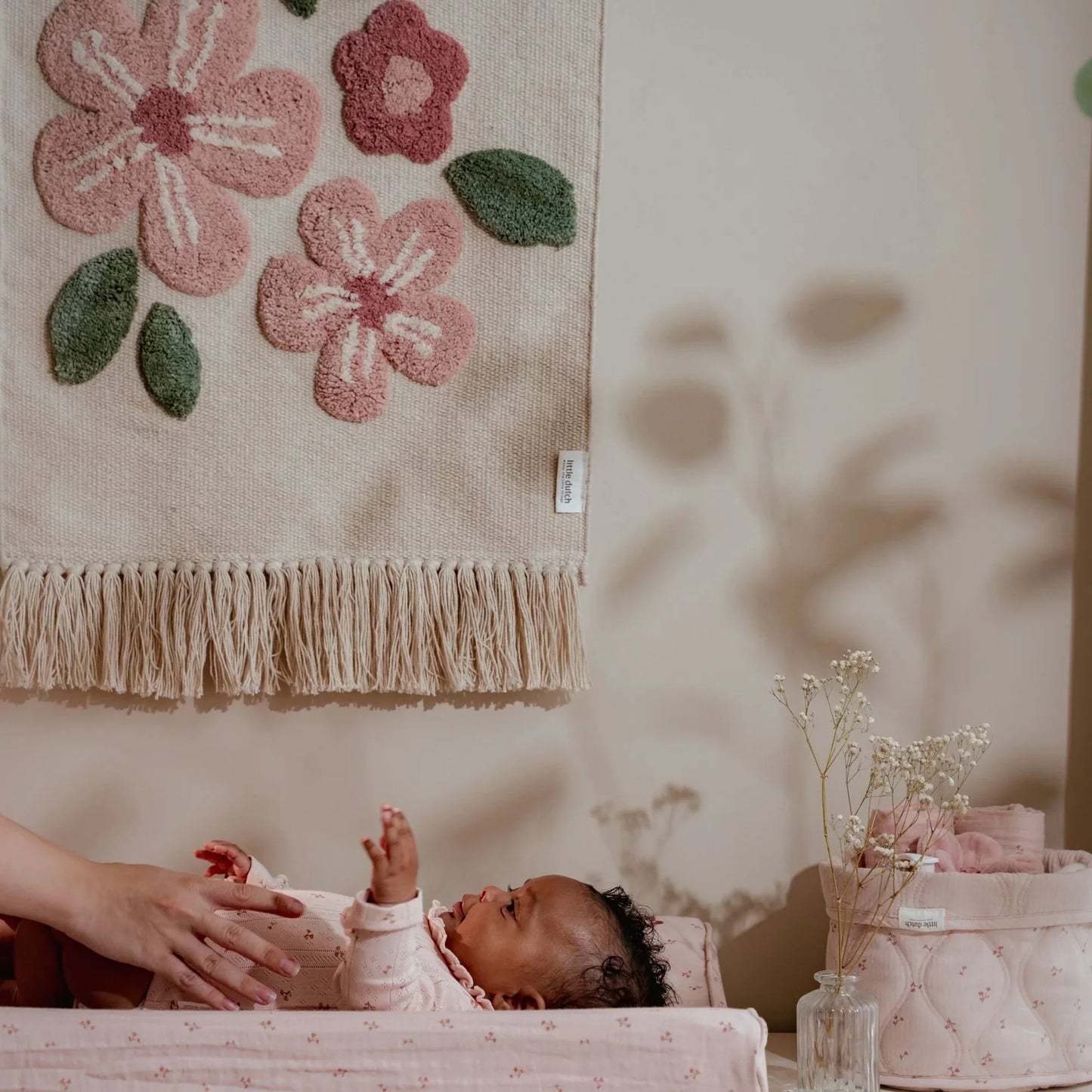 (Pre-Order) Little Dutch Wall tapestry flower - White - Fairy Garden