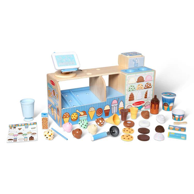 (Pre-Order) Melissa & Doug Wooden Cool Scoops Ice Creamery