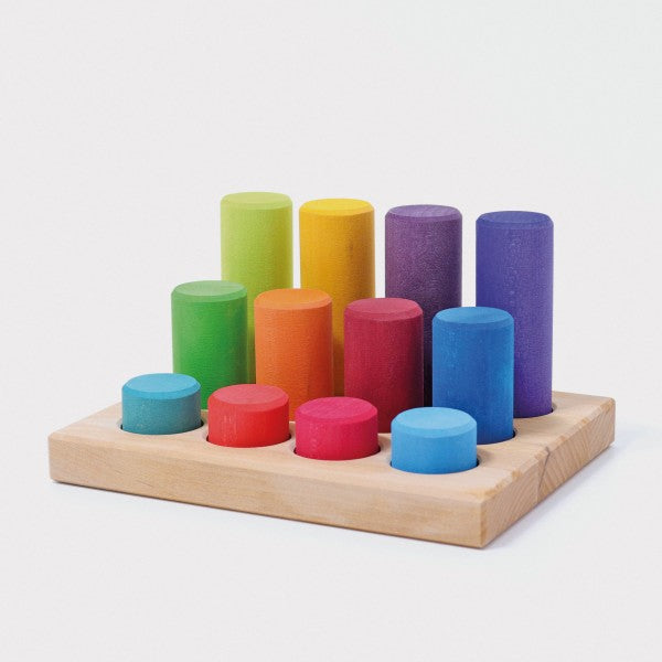 (PRE-ORDER)_ GRIMMS Stacking Game Small Rainbow Rollers