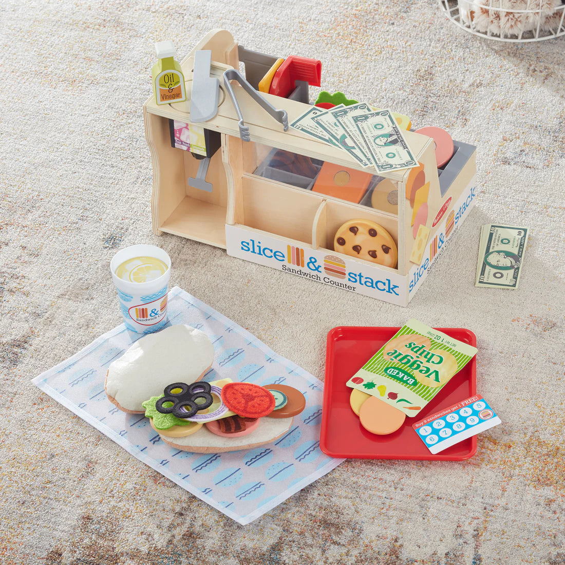 (Pre-Order) Melissa & Doug Slice & Stack Sandwich Counter