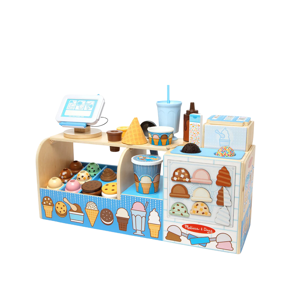(Pre-Order) Melissa & Doug Wooden Cool Scoops Ice Creamery