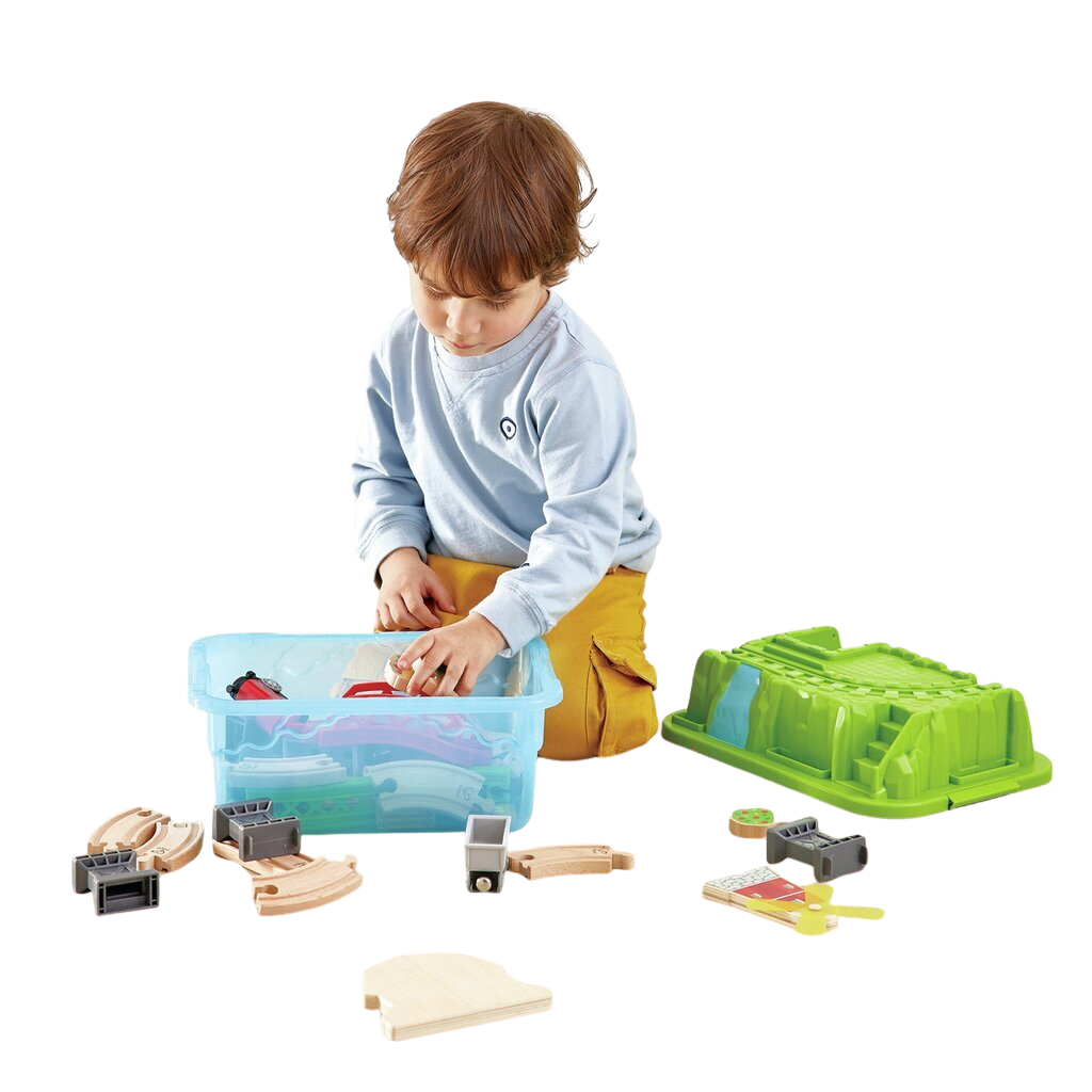 (Pre-Order) Hape Countryside Train Bucket Set