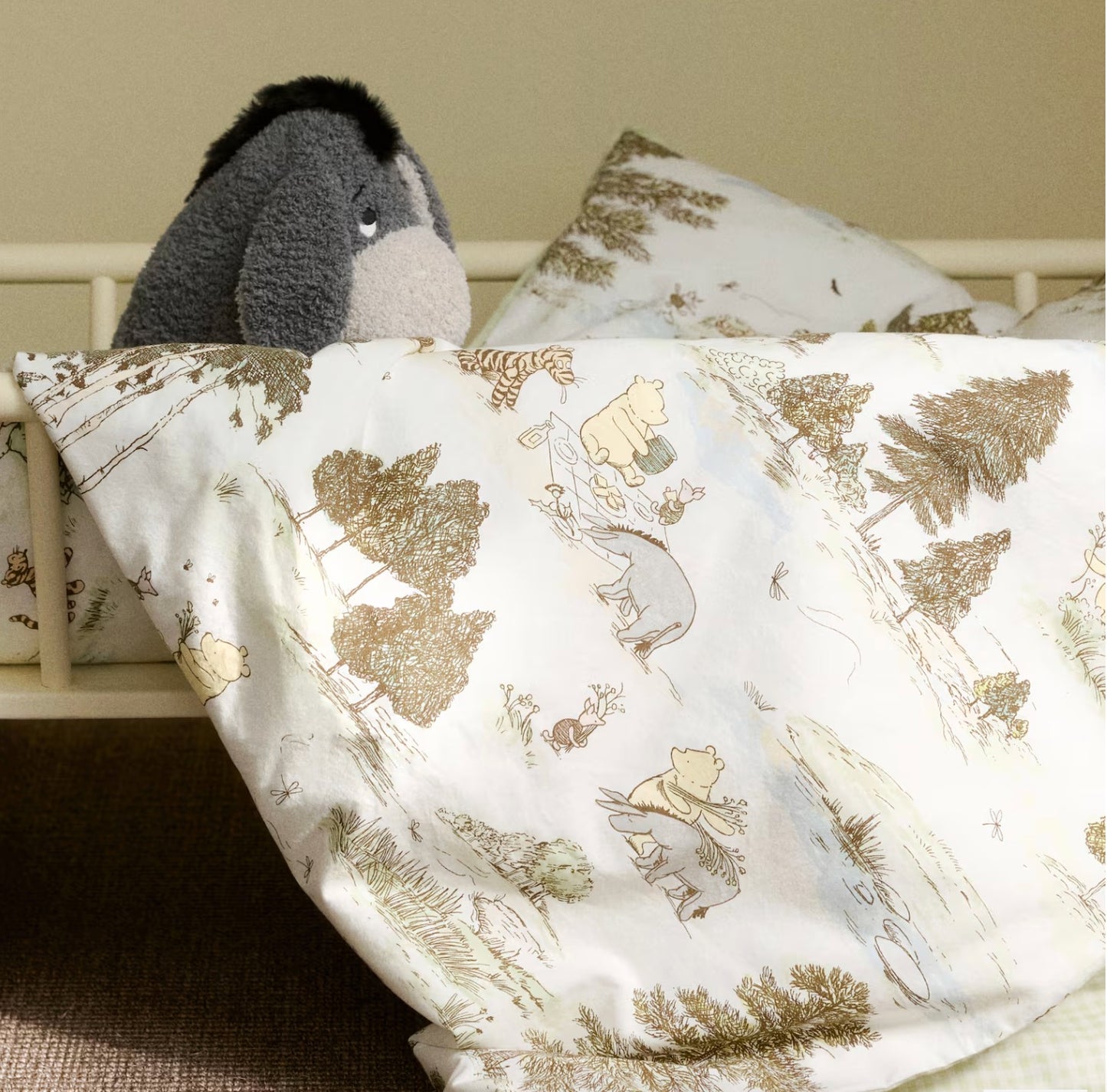 (Pre-Order) H&M Home Winnie the Pooh Duvet Cover Set Brown