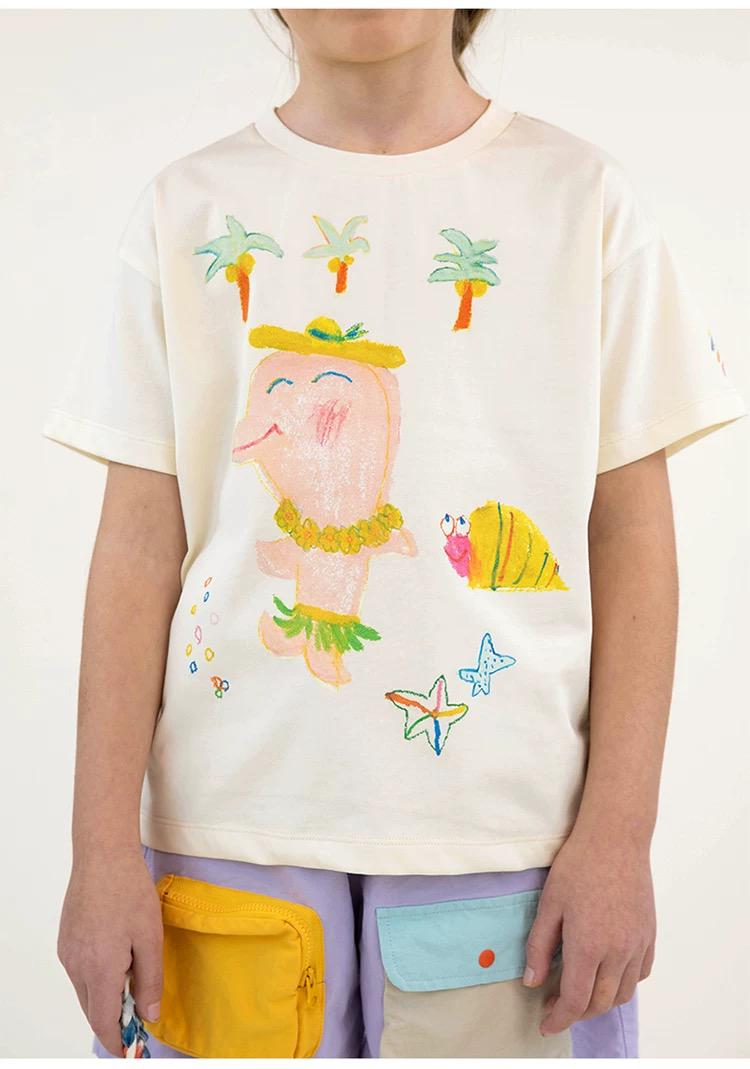 Rice & Sky Dancing Dolphin Tee