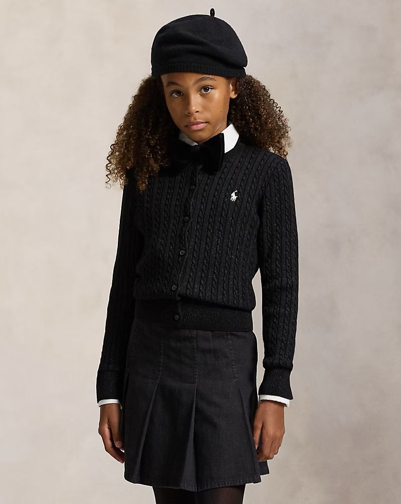 (Pre-Order) Ralph Laura Mini-Cable Cotton Cardigan