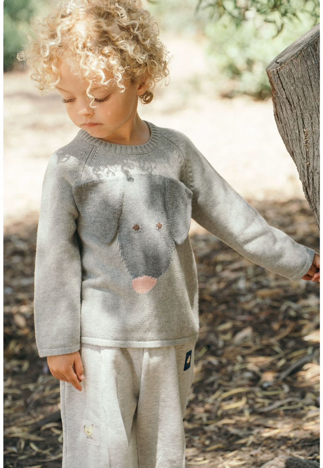 (Pre-Order) White Wheat Mouse Sweater