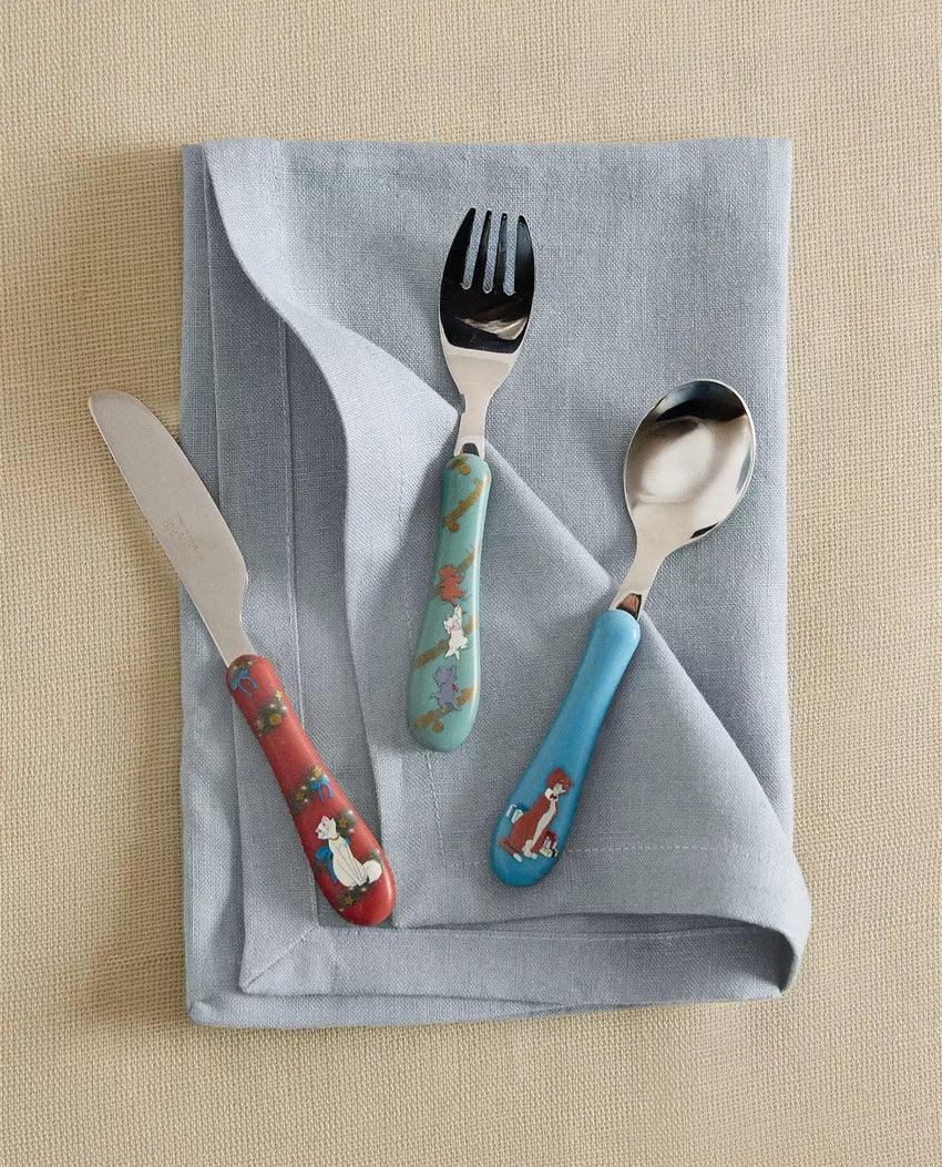 (Pre-Order) Zara Home Children's Christmas The Aristocats Disney Cutlery Set