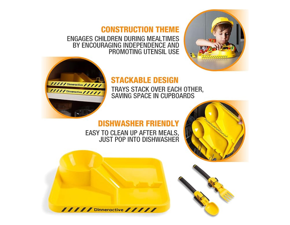 (PREORDER) DinnerActive Dinnerware Construction/Racing Sets