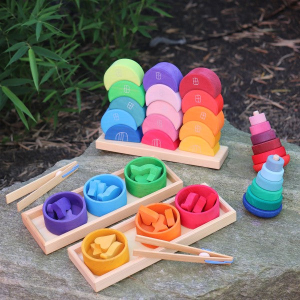 (PRE-ORDER) GRIMMS Pink Wobbly Stacking Tower