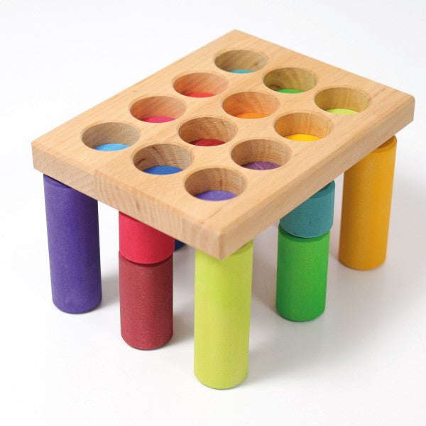 (PRE-ORDER)_ GRIMMS Stacking Game Small Rainbow Rollers