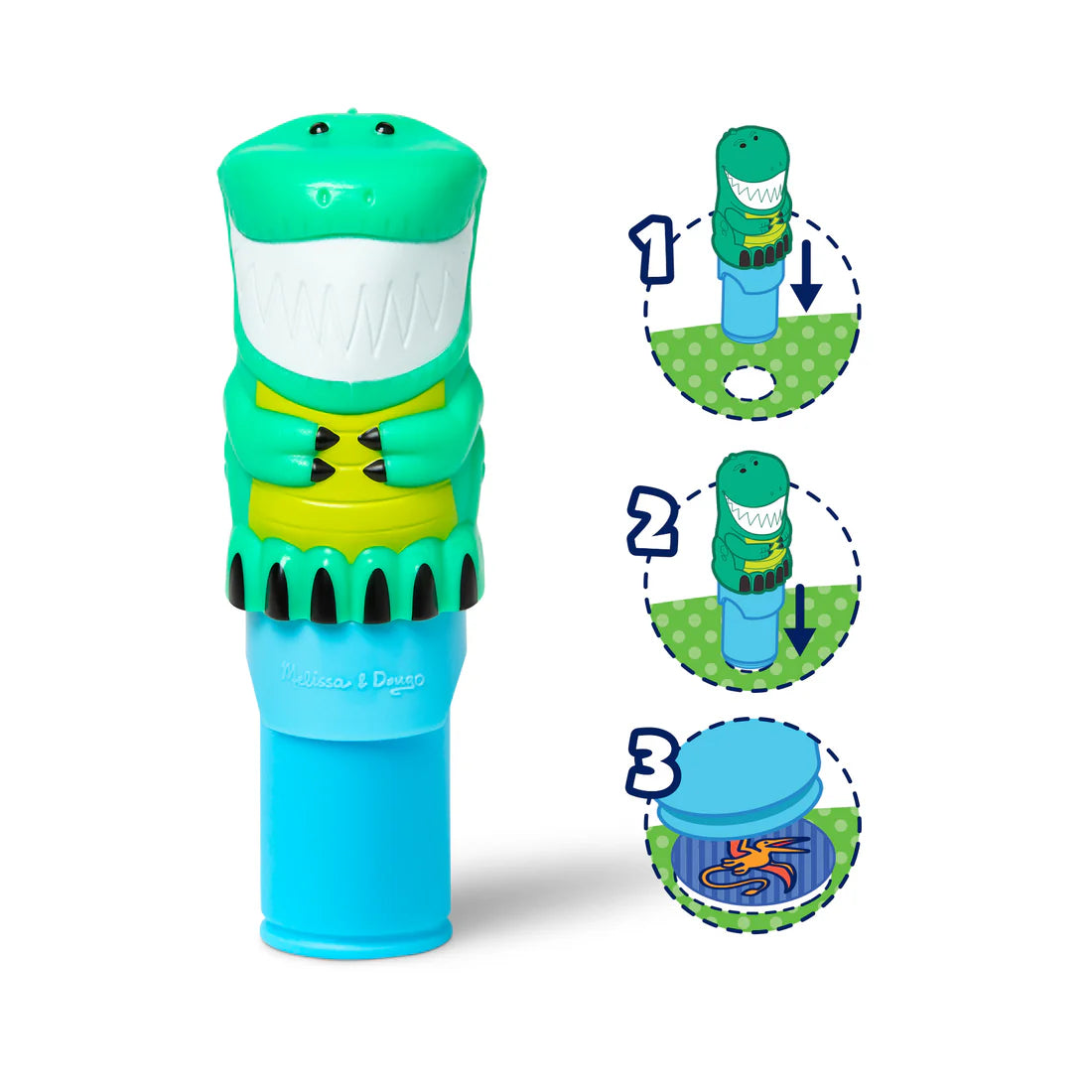 (Pre-Order) Melissa & Doug Sticker WOW!™ Activity Pad & Sticker Stamper - Dinosaur