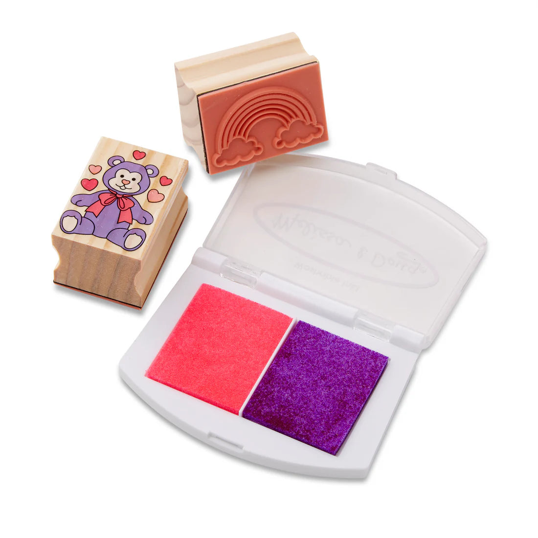 (Pre-Order) Melissa & Doug Wooden Stamp Set - Friendship