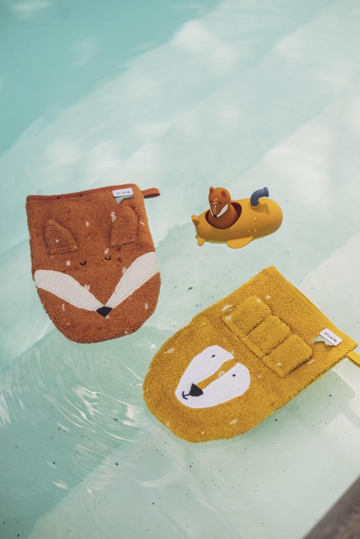 (Pre-Order) SALE Trixie Wash mitt 2-pack | Mr. Lion - Mr. Fox