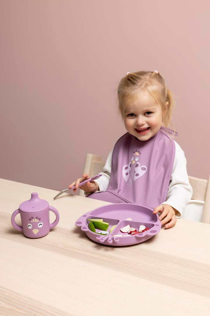 (Pre-Order) SALE Trixie Water-repellent bibs, 2-pack - Mrs. Peacock