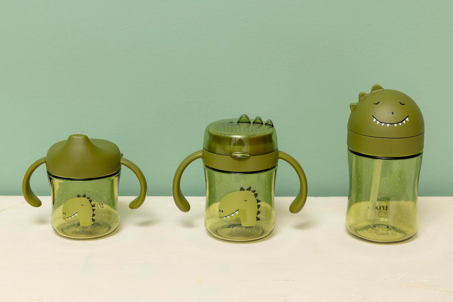 (Pre-Order) SALE Trixie Sippy cup with handles - Mr. Dino