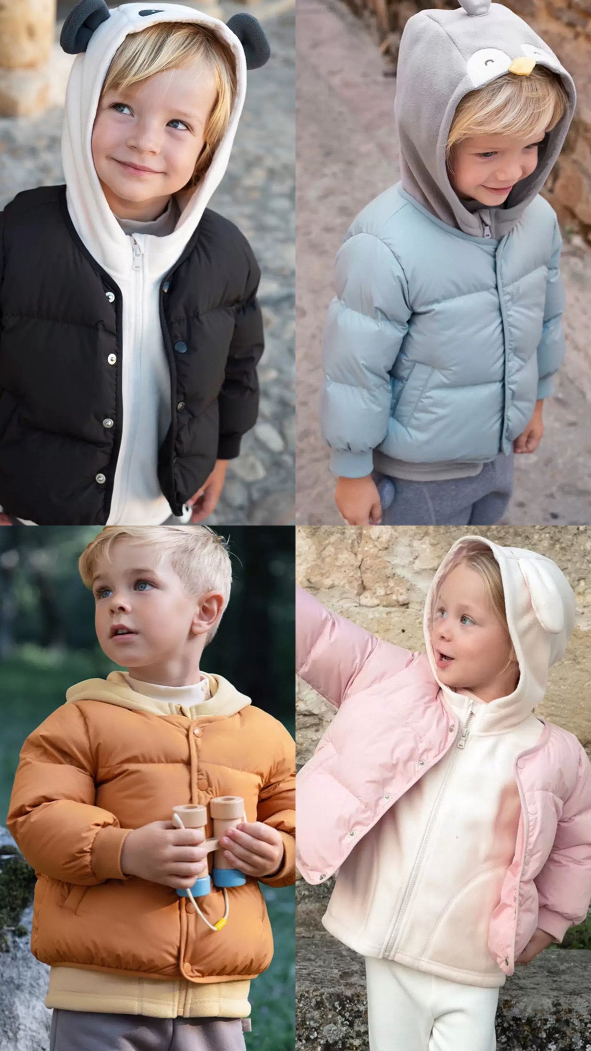 (PREORDER)Dave&Bella Vest/Down Coat Set