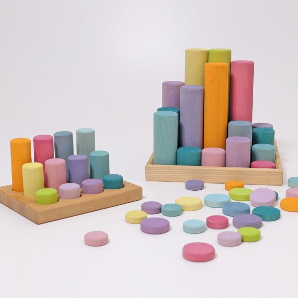 (PRE-ORDER) GRIMMS Stacking Game Small Pastel Rollers