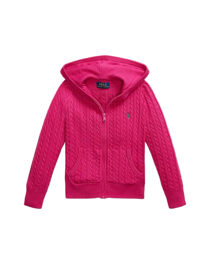 (Pre-Order) Ralph Lauren Mini-Cable Cotton Full-Zip Hoodie