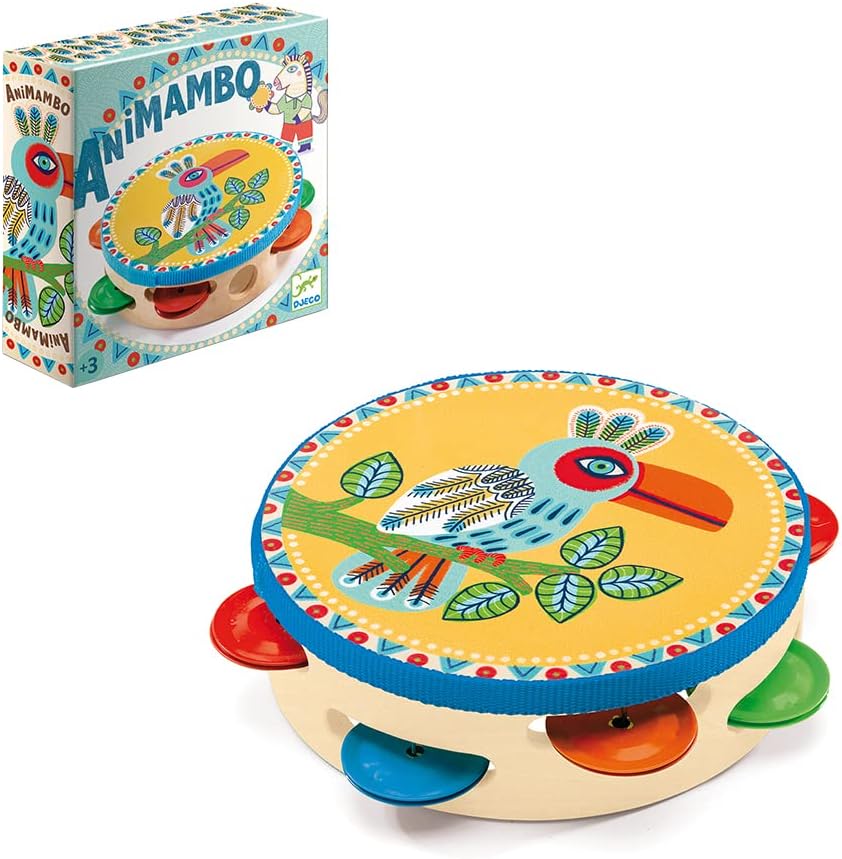 (Pre-Order) Djeco Animambo Tambourine Music Instrument