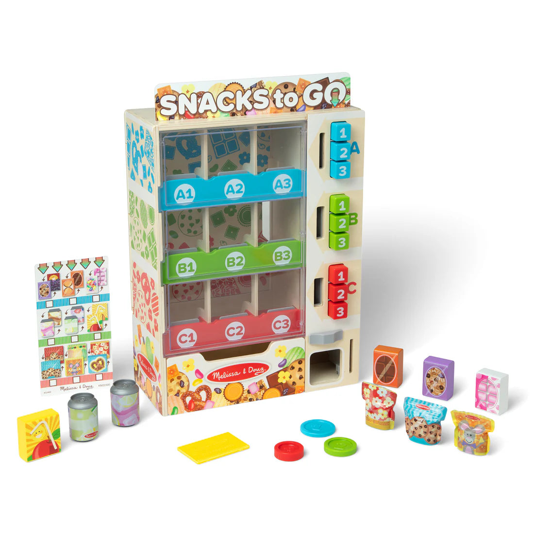 (Pre-Order) Melissa & Doug Sort, Stock, Select Wooden Vending Machine Play Set