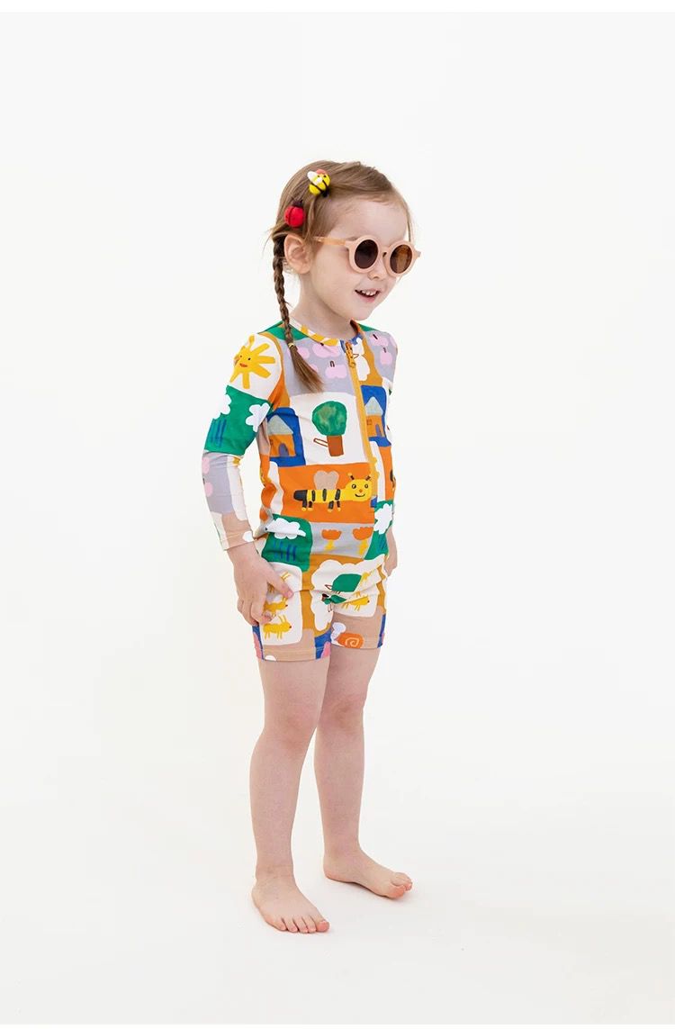 Rice & Sky Bee Longsleeve Simsuit