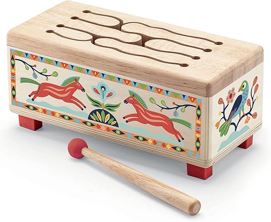 (Pre-Order) Djeco Animambo Wooden Drum Musical Instrument