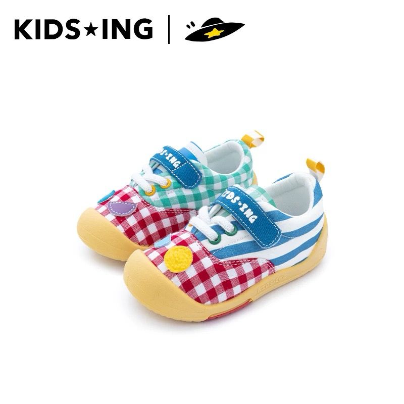 (PRE-ORDER) KIDSING RED CHECKERED SHOES
