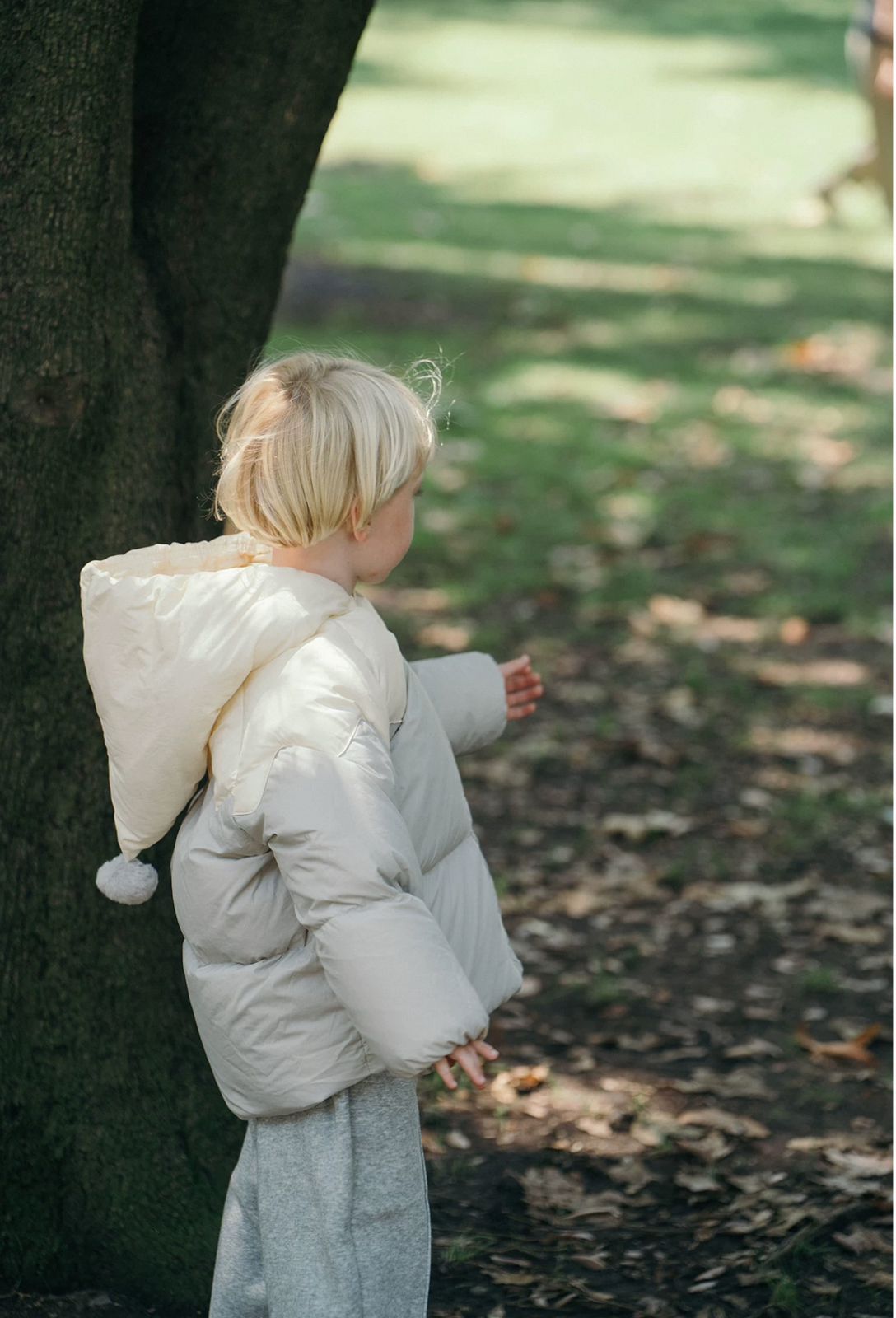(Pre-Order) White Wheat Puffer Jacket