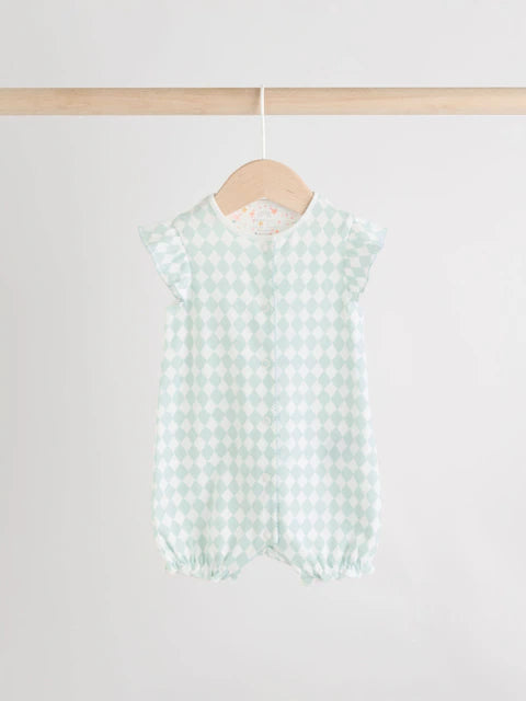 (Pre-Order) Multi Pastel Animal Print Baby 100% Cotton Romper