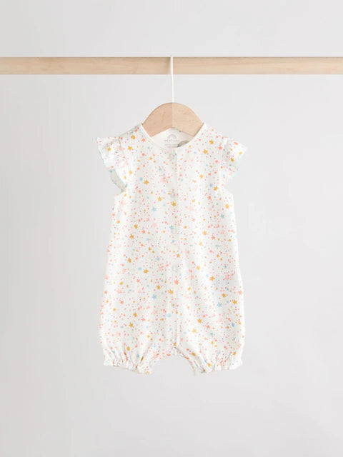 (Pre-Order) Multi Pastel Animal Print Baby 100% Cotton Romper