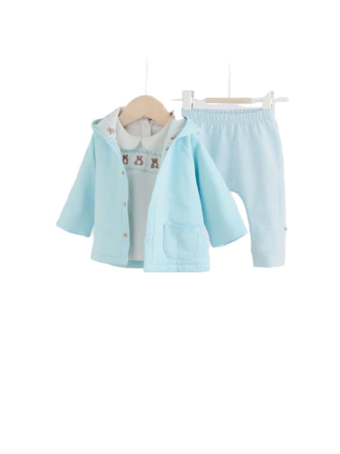 (Pre-Order) Next Stripe Baby Jersey Jacket, Bodysuit and Leggings 3 Piece Set