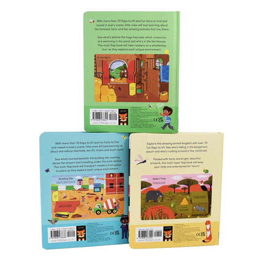 (Pre-Order) Caterpillar Little Bean Full English My Peekaboo Set of 3