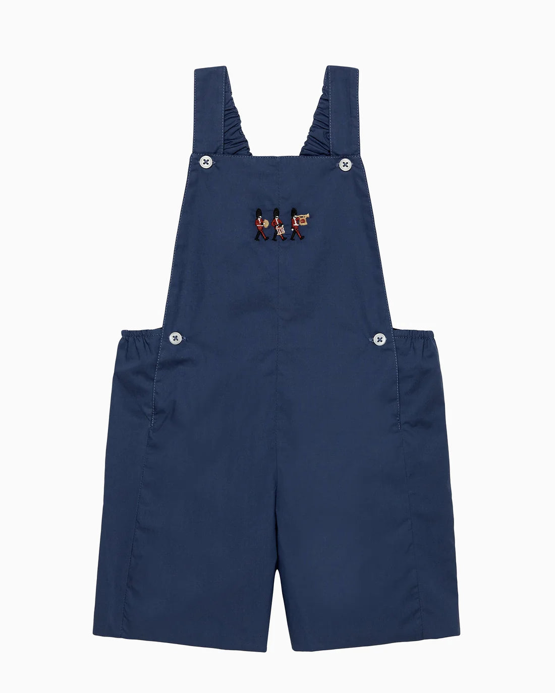 (Pre-Order) Trotters French Navy Baby Alexander Bib Shorts