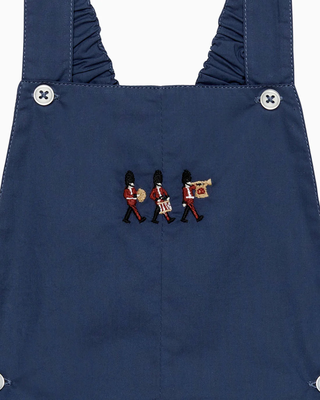 (Pre-Order) Trotters French Navy Baby Alexander Bib Shorts