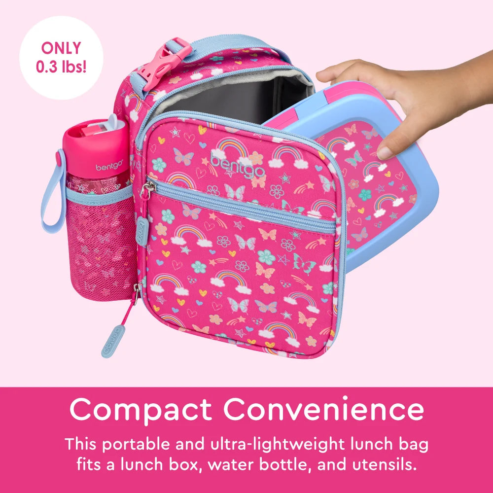 (Pre-Order) Bentgo Kids Insulated Lunch Tote Rainbows and Butterflies