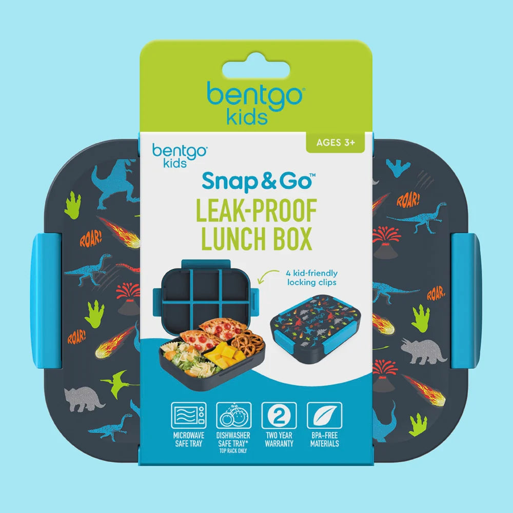(Pre-Order) Bentgo Kids Snap & Go Lunch Box Dinosaur