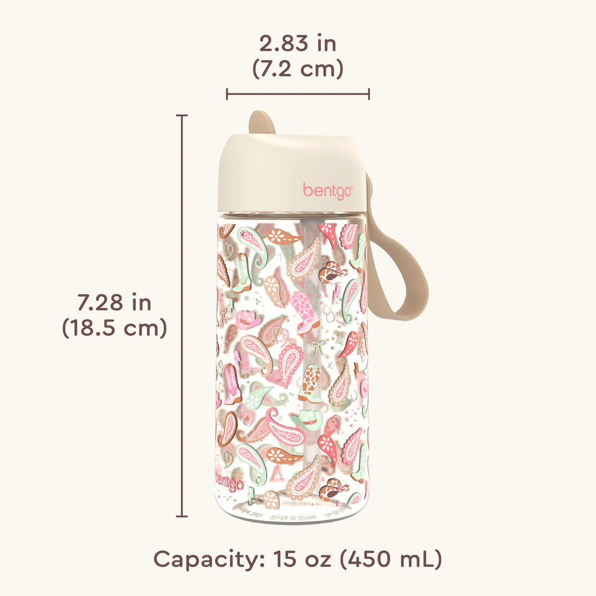 (Pre-Order) Bentgo Kids Water Bottle Cowgirl Dreams