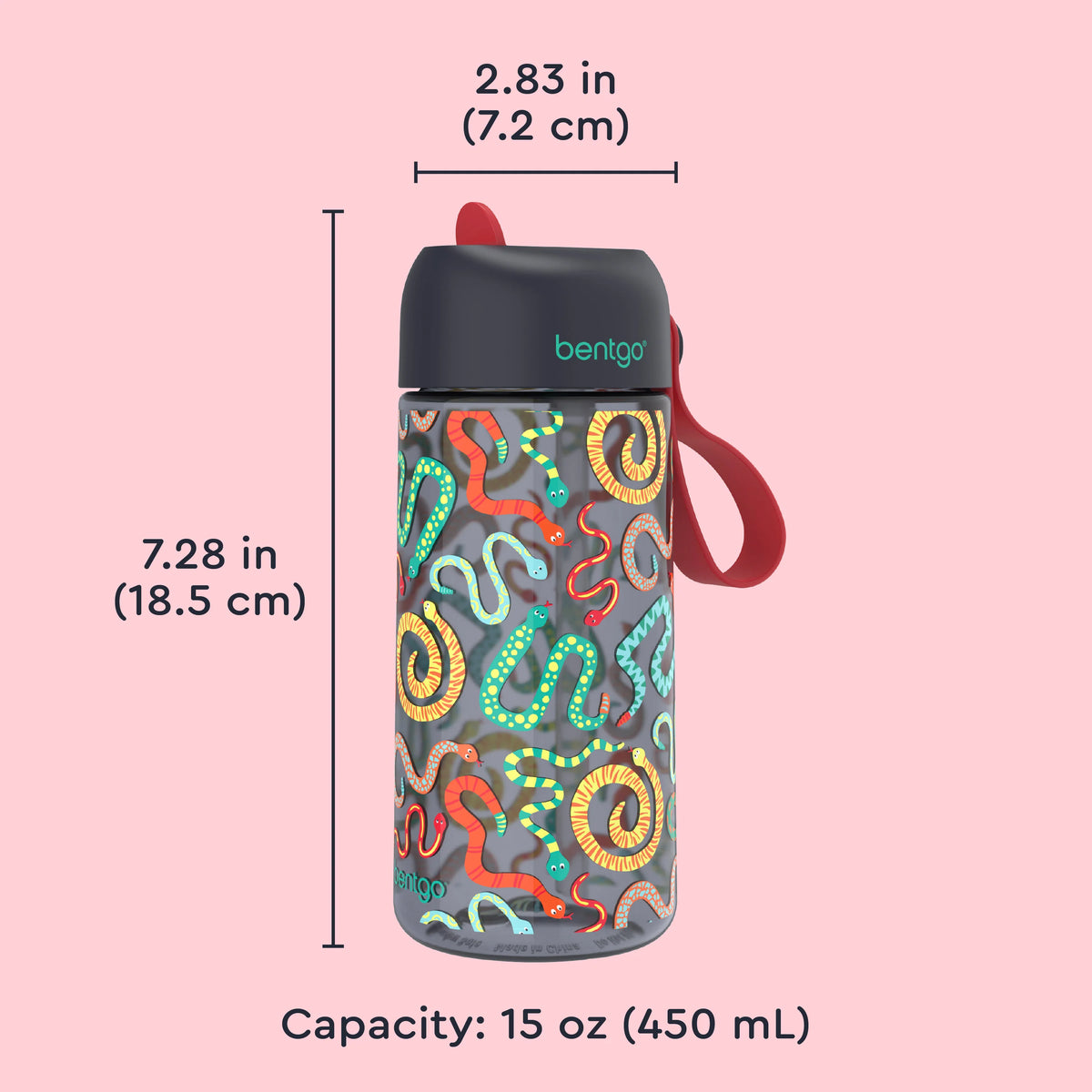 (Pre-Order) Bentgo Kids Water Bottle Sssnakes