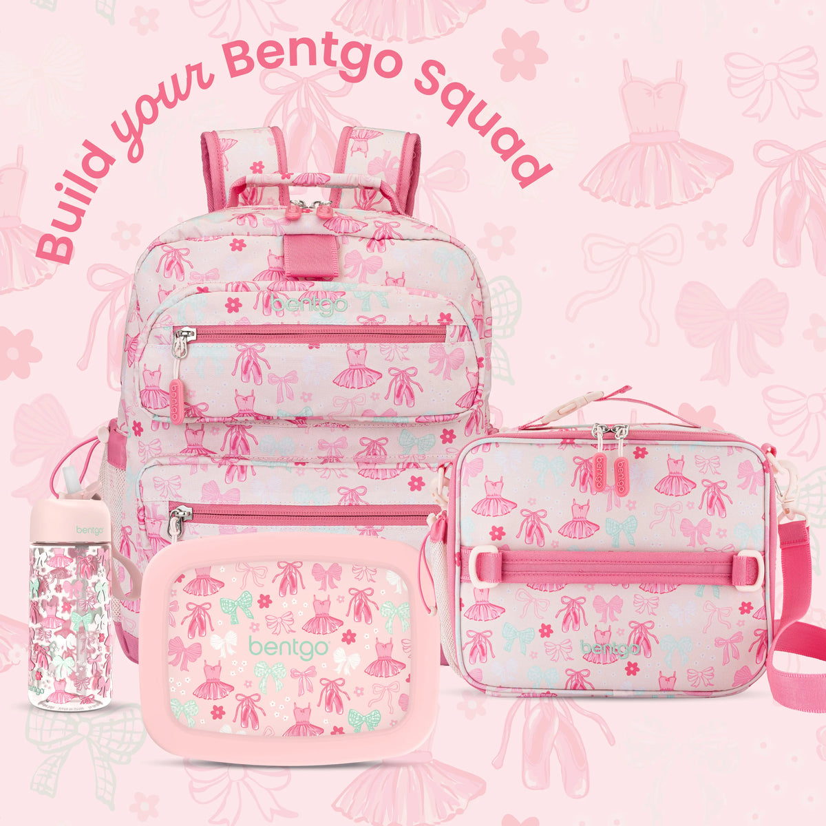 (Pre-Order) Bentgo Kids Prints Lunch Bag Ballet and Bows