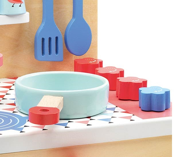 (PRE-ORDER) DJECO Blue Cooker Kitchen Set