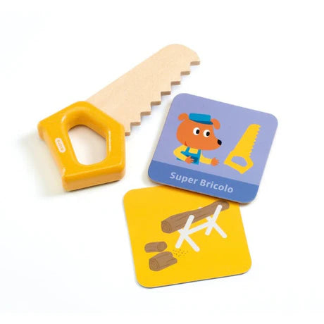 (Pre-Order) Djeco SUPER Bricolou Wood Tool Kit