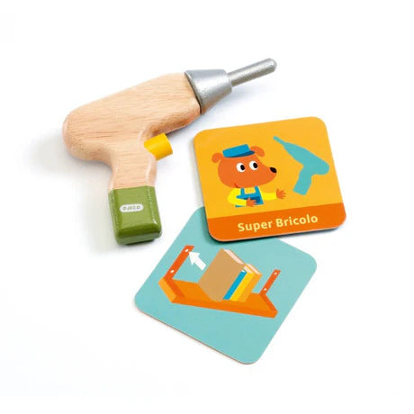 (Pre-Order) Djeco SUPER Bricolou Wood Tool Kit