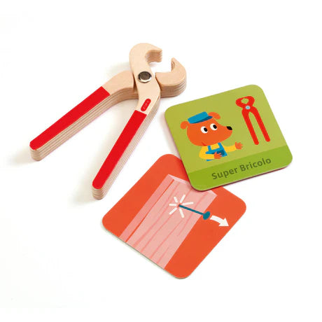 (Pre-Order) Djeco SUPER Bricolou Wood Tool Kit