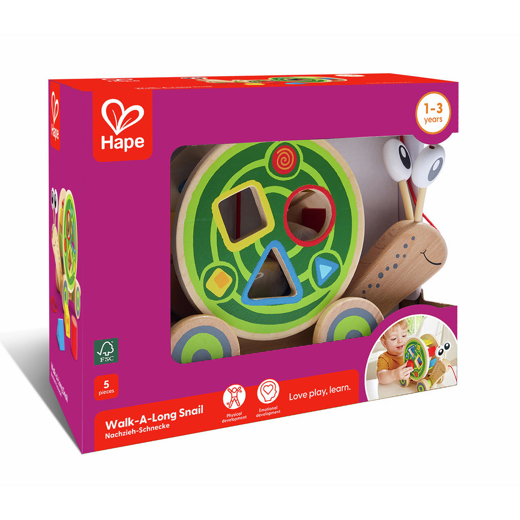 (Pre-Order) Hape Walk-A-Long Snail