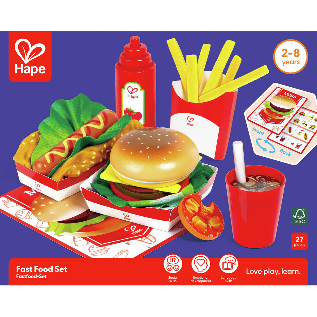 (Pre-Order) Hape Fast Food Set