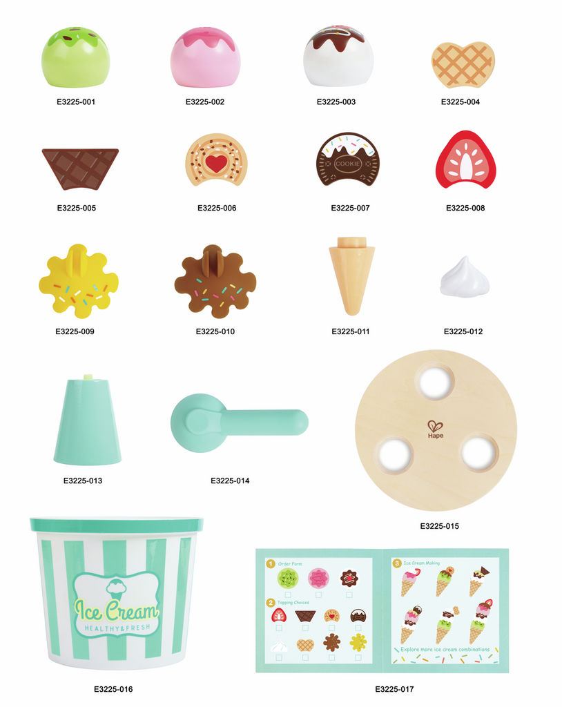 (Pre-Order) Hape Ice Cream Bucket Playset