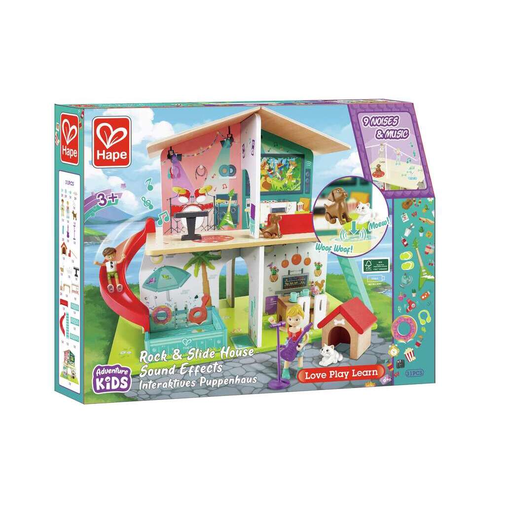 (Pre-Order) Hape Rock & Slide House- Sound Effects