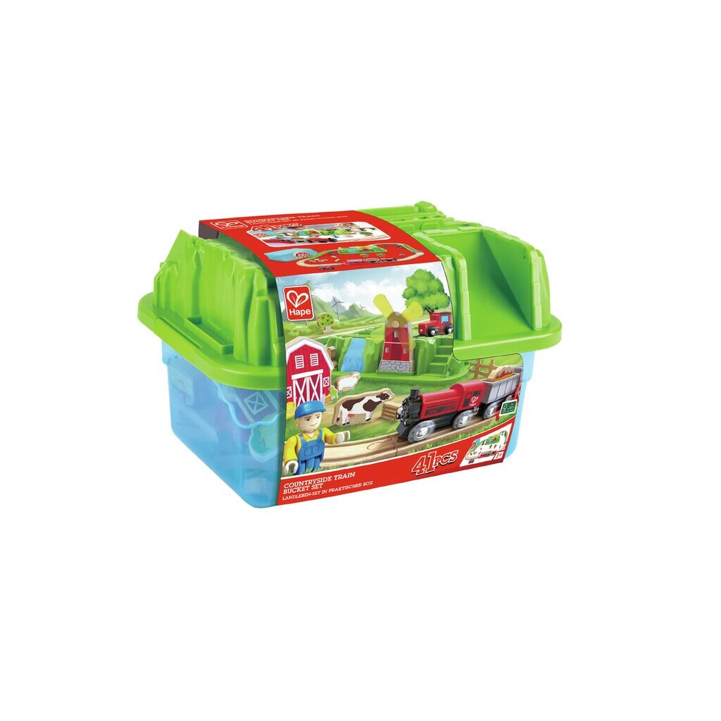 (Pre-Order) Hape Countryside Train Bucket Set